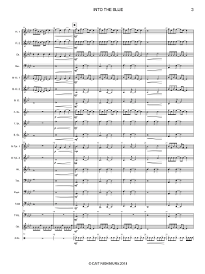 Into The Blue - Nishimura - Concert Band Full Score - Gr. 2