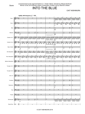 Into The Blue - Nishimura - Concert Band Full Score - Gr. 2