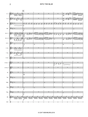 Into The Blue - Nishimura - Concert Band Full Score - Gr. 2