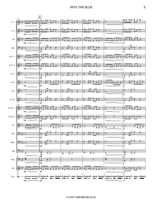 Into The Blue - Nishimura - Concert Band Full Score - Gr. 2