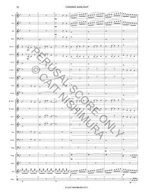 Chasing Sunlight - Nishimura - Concert Band Full Score - Gr. 3