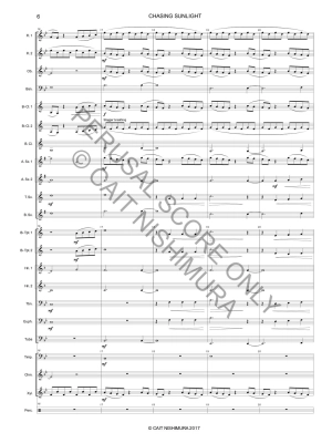 Chasing Sunlight - Nishimura - Concert Band Full Score - Gr. 3