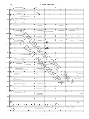 Chasing Sunlight - Nishimura - Concert Band Full Score - Gr. 3