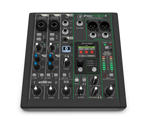 ProFX6v3+ 6-Channel Professional Effects Mixer with Bluetooth