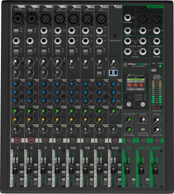 Mackie - ProFX12v3+ 12-Channel Professional Effects Mixer with Bluetooth