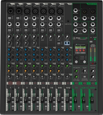 ProFX12v3+ 12-Channel Professional Effects Mixer with Bluetooth