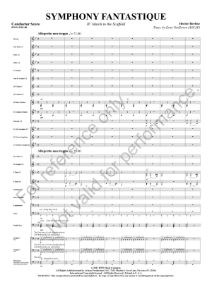 Symphony Fantastique: IV. March to the Scaffold - Berlioz/VanDoren - Concert Band, Full Score - Gr. 5