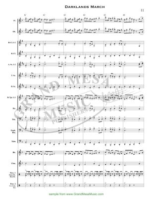 Darklands March - Standridge - Concert Band, Full Score - Gr. 2