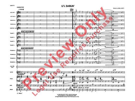 Li\'l Darlin\' - Hefti - Jazz Ensemble - Gr. 2
