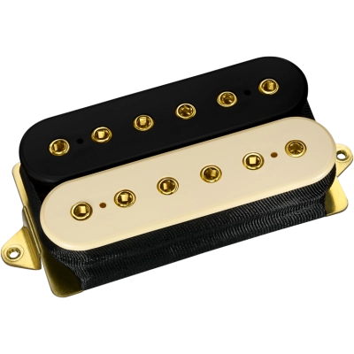 DiMarzio - Super Distortion Humbucker - Black/Cream with Gold Poles