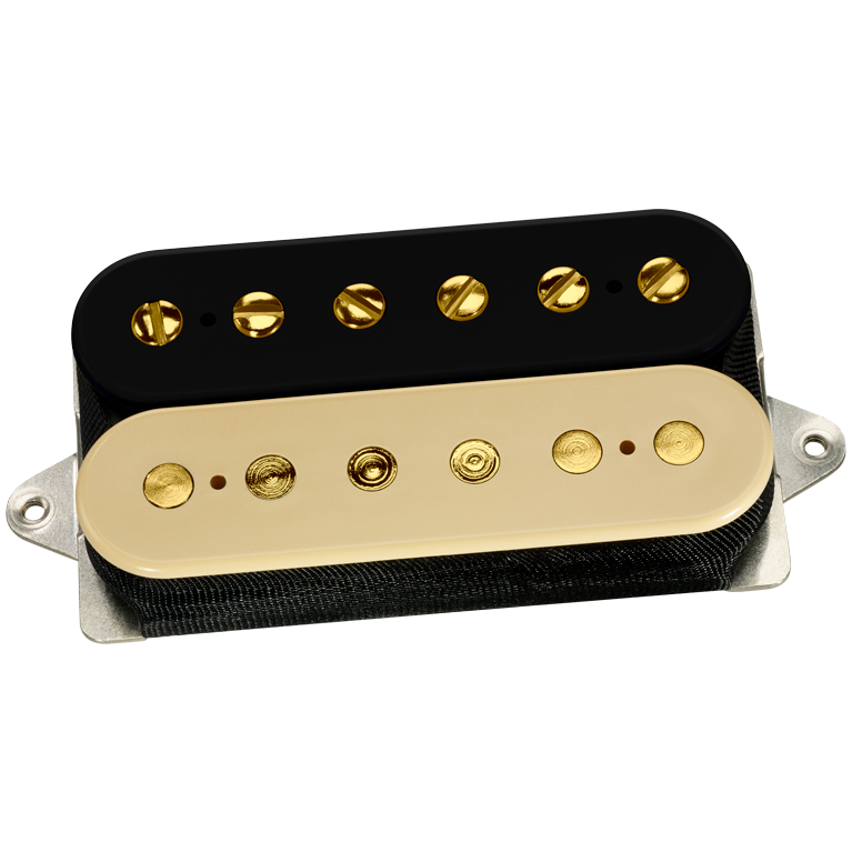 PAF 36th Anniversary Humbucker Neck Pickup - Black/Cream with Gold Poles