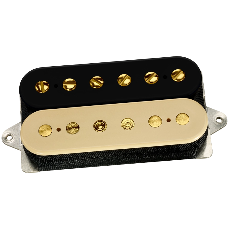 PAF 36th Anniversary Humbucker Neck Pickup - Black/Cream with Gold Poles