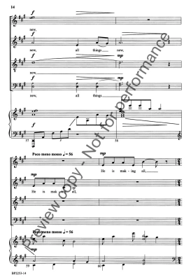 All Things New - Hagenberg - SATB