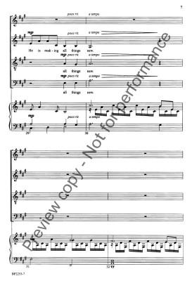 All Things New - Hagenberg - SATB