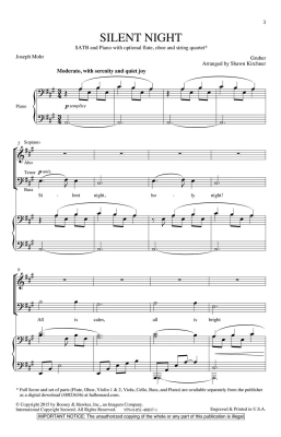 Silent Night - Mohr/Gruber/Kirchner - SATB