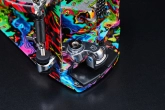 50th Anniversary Limited Edition Iron Cobra Power Glide Twin Pedal - Marble Psychedelic Rainbow