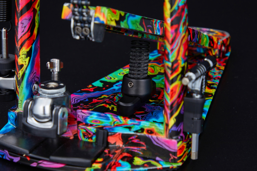 50th Anniversary Limited Edition Iron Cobra Power Glide Twin Pedal - Marble Psychedelic Rainbow