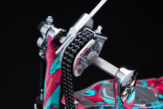 50th Anniversary Limited Edition Iron Cobra Power Glide Twin Pedal - Marble Coral Swirl