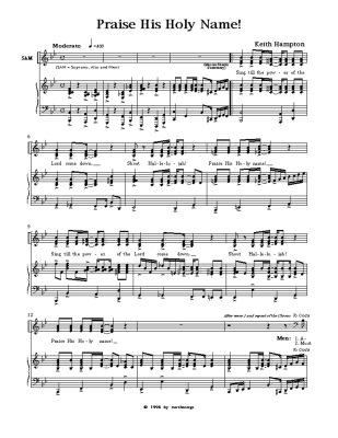 Praise His Holy Name - Hampton - SATB