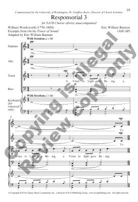 Responsorials - Wordsworth/Barnum - SATB