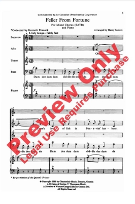 Feller from Fortune - Somers - SATB