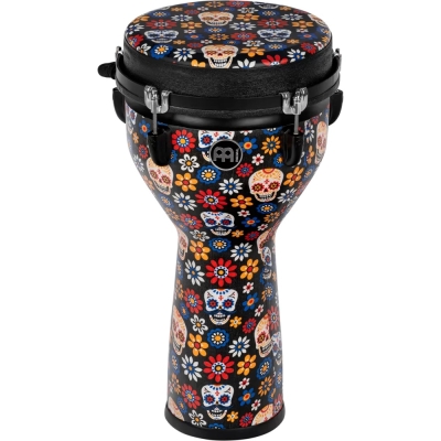 Meinl - Jumbo Series 10 Synthetic Djembe with Designer Head - Day of the Dead