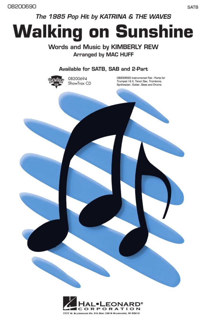 Walking on Sunshine - Rew/Huff - SATB
