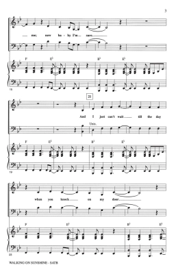 Walking on Sunshine - Rew/Huff - SATB