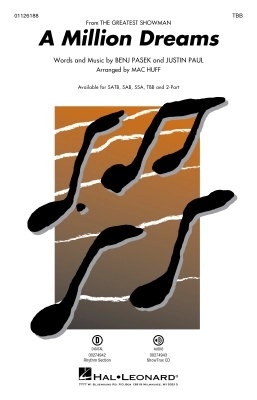 Hal Leonard - A Million Dreams (from The Greatest Showman) - Pasek/Paul/Huff - TBB