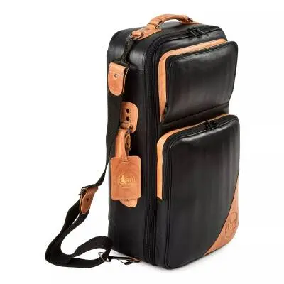 Elite Compact Triple Trumpet Gigbag - Black Leather
