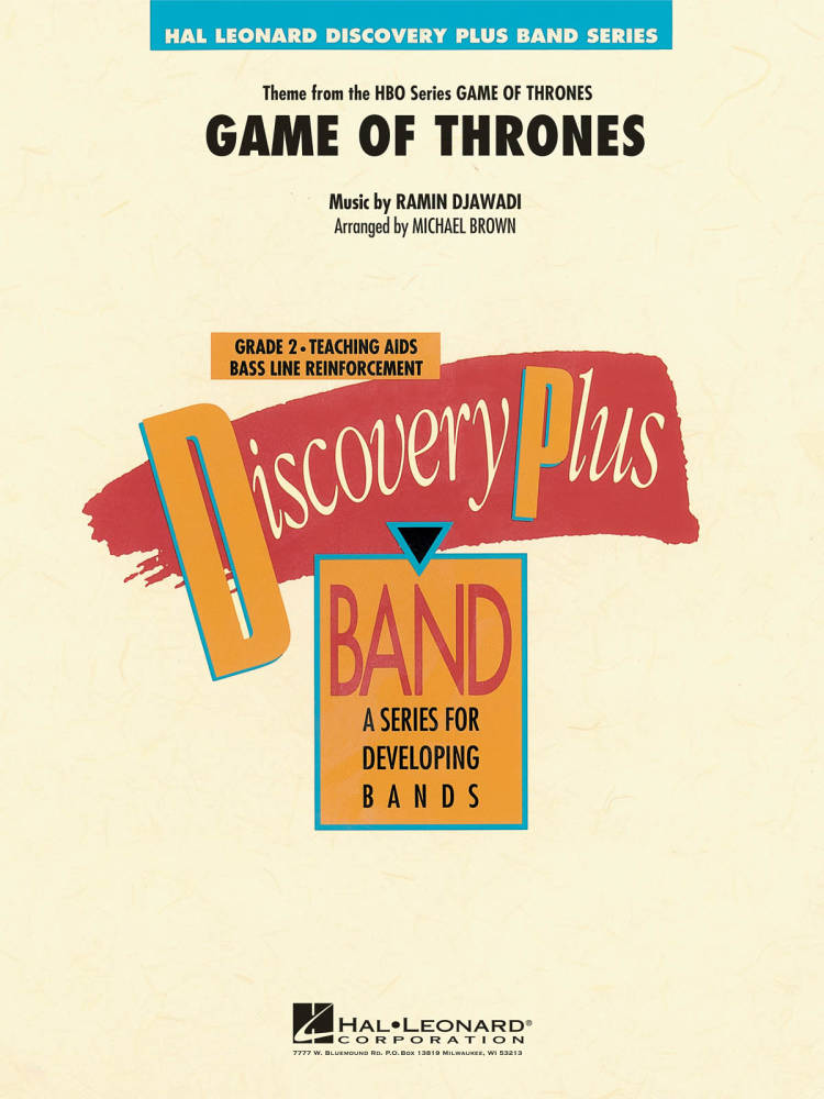 Game of Thrones (Theme) - Djawadi/Brown - Concert Band - Gr. 2