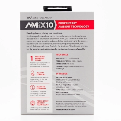 AM PRO X10 In-Ear Earphones