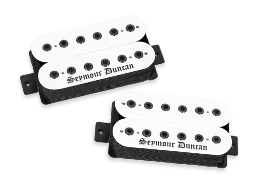 Seymour Duncan - Black Winter High Output Passive Humbucker Pickup Set - Blackened/White