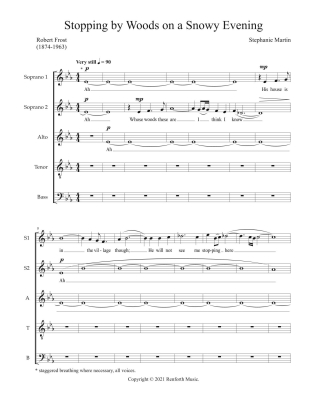 A Frost Sequence - Frost/Martin - SATB