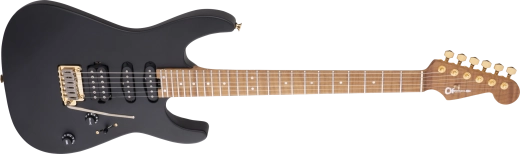 USA Select DK24 HSS 2PT CM, Caramelized Maple Fingerboard with Hardshell Case - Satin Black