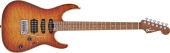 Charvel Guitars - USA Select DK24 HSS 2PT CM QM, Caramelized Maple Fingerboard with Hardshell Case - Autumn Glow