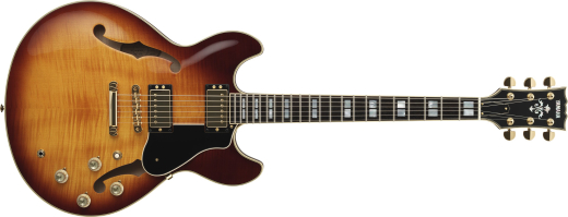 Yamaha - SA2200 Semi-Hollow Electric Guitar with Case - Violin Burst