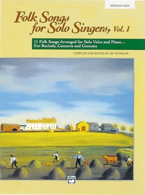 Alfred Publishing - Folk Songs for Solo Singers, Vol.1 Althouse Voix moyenne-aigu렖 Livre