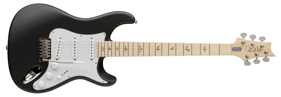 John Mayer Signature Silver Sky Electric Guitar, Maple Fretboard with Gigbag - Faded Black Tee Satin