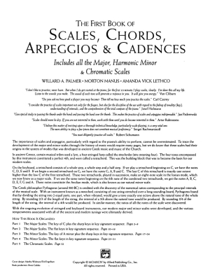 The First Book of Scales, Chords, Arpeggios & Cadences - Palmer/Manus/Lethco - Piano - Book