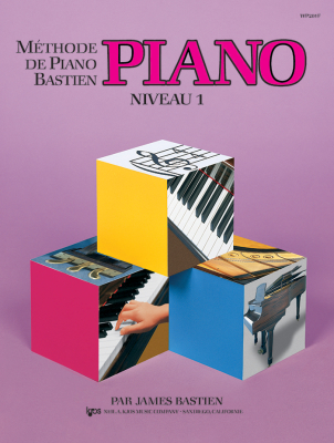Kjos Music - Mthode de piano Bastien: Piano, niveau1 Bastien Piano Livre