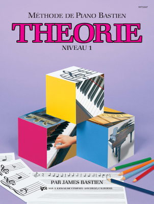 Kjos Music - Bastien Piano Basics: Theory, Level 1 - Bastien - Piano - Book ***French Edition***