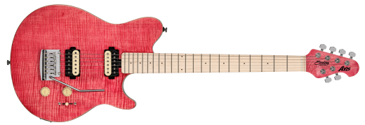 Sterling by Music Man - Axis AX3 Flame Maple Top Electric Guitar - Satin Pink