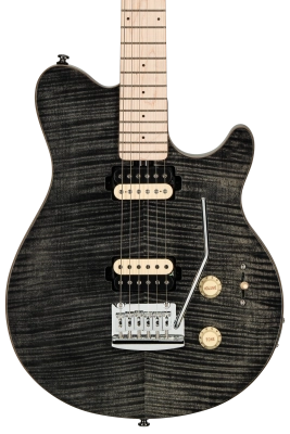 Axis AX3 Flame Maple Top Electric Guitar - Trans Black