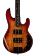 StingRay RAY34 HH with Spalted Maple Top Electric Bass - Blood Orange Burst