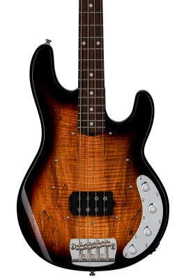 StingRay RAY34 with Spalted Maple Top Electric Bass - 3-Tone Sunburst