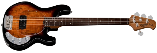 StingRay RAY34 with Spalted Maple Top Electric Bass - 3-Tone Sunburst