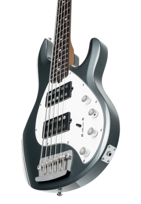 StingRay 5 RAY35 HH 5-String Electric Bass - Charcoal Frost