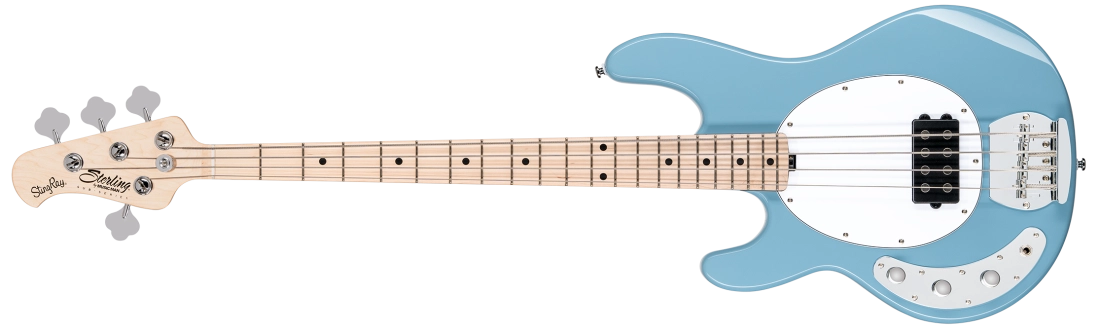 StingRay Ray4 Electric Bass, Left-Handed - Chopper Blue