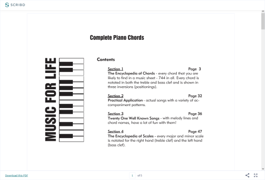 Complete Piano Chords - Piano - Book